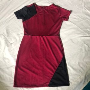 Red Black Cocktail/Semiformal Dress